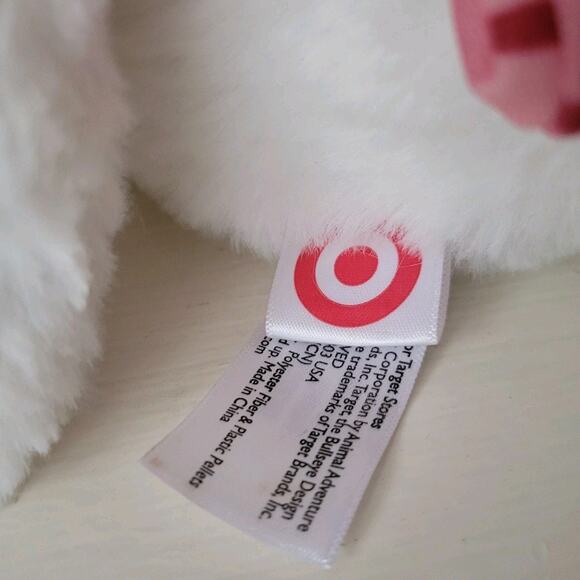 Bullseye Target Plush Dog w/Backpack 2023 Measures 16" Lady Bug on Strap - Picture 9 of 10